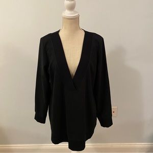 New York and Company Black V-neck sweater L